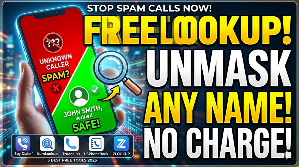 Free Cell Phone Number Lookup with Name No Charge
